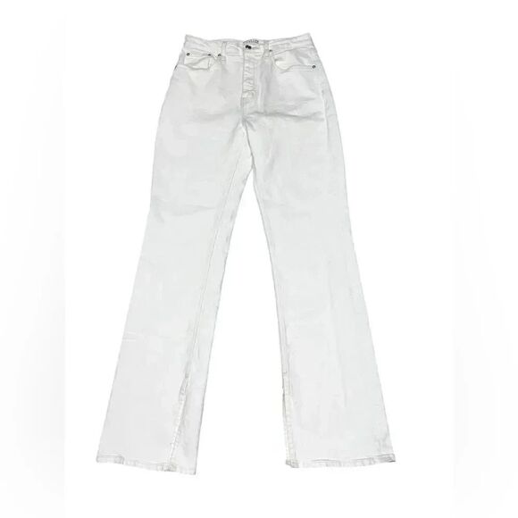 Derek Lam 10 Crosby Frankie Ultra High-Rise Stretch Straight Jeans Ivory Size 29 - Picture 4 of 11